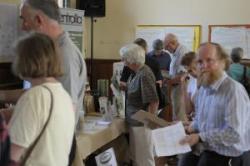 Seeking answers from stallholders at Energy Fair Diverse stalls at Juniper Green's Energy Fair